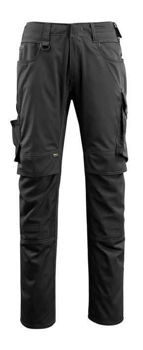 Pantaloni con tasche porta-ginocchiere UNIQUE nero