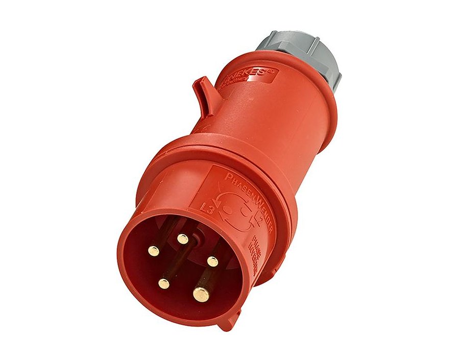 CEE-Stecker mit Phasenwender