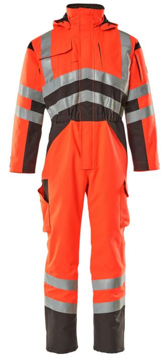 Tuta antifreddo SAFE YOUNG hi-vis rosso/antracite scuro