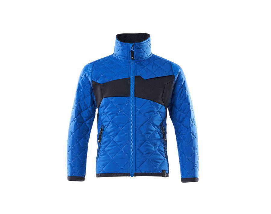 Giacca termica da bambino ACCELERATE azzurro/blu navy scuro