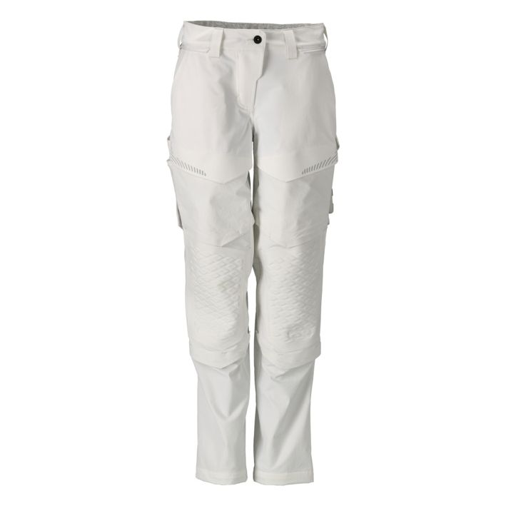 Pantaloni con tasche porta-ginocchiere, imbianchino CUSTOMIZED bianco
