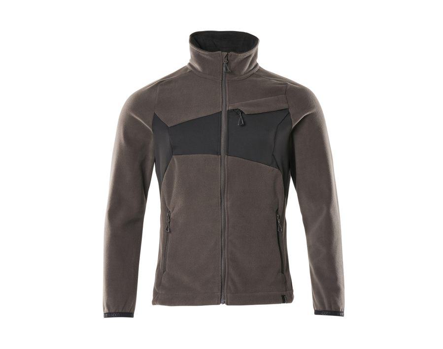 Giacca in pile ACCELERATE antracite scuro/nero