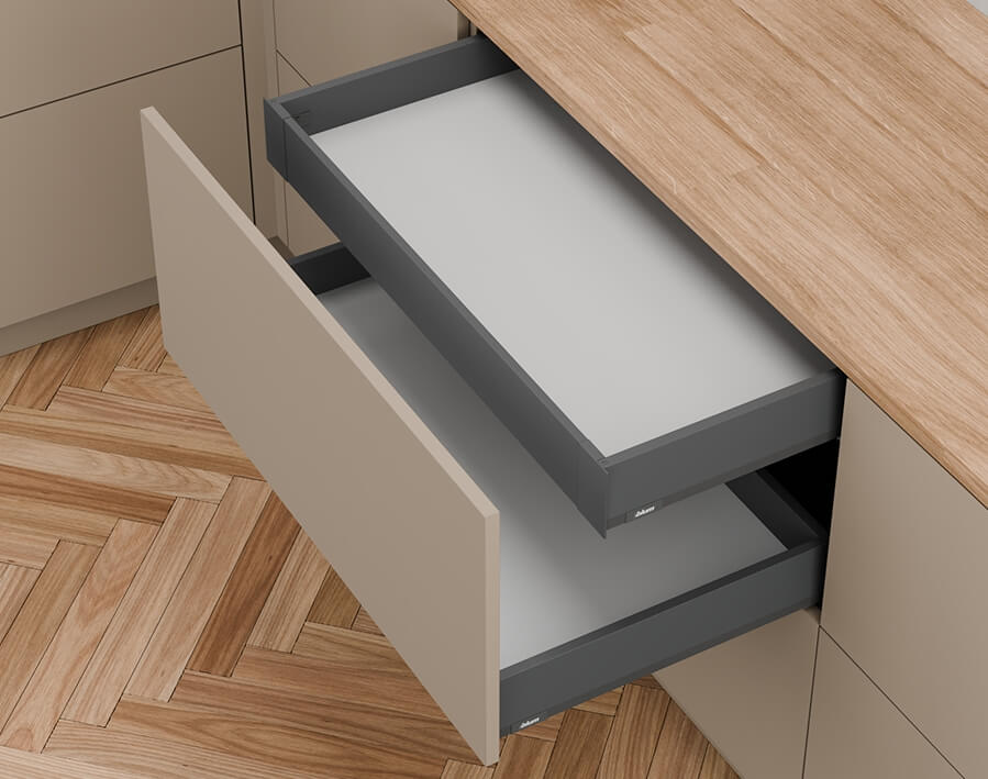 Merivobox - Cassetto interno - altezza M - grigio orione opaco matt 