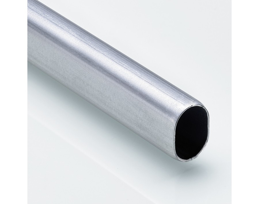 Tubo guardaroba ovale zincato 22 x 15 mm