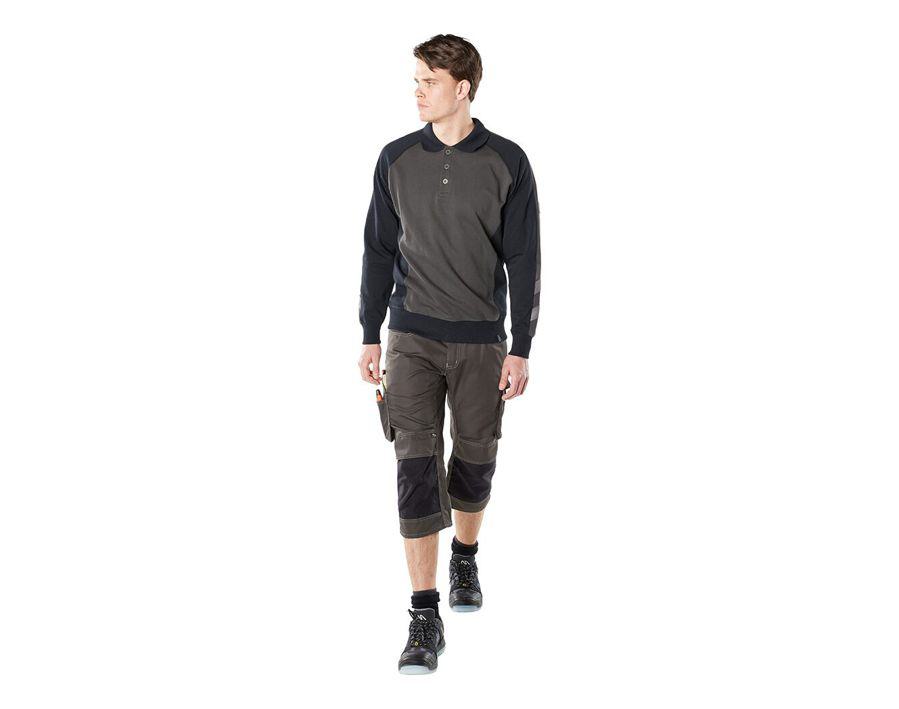 Polo Felpata UNIQUE blu royal/blu navy scuro