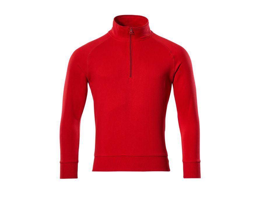 Felpa con mezza cerniera CROSSOVER rosso