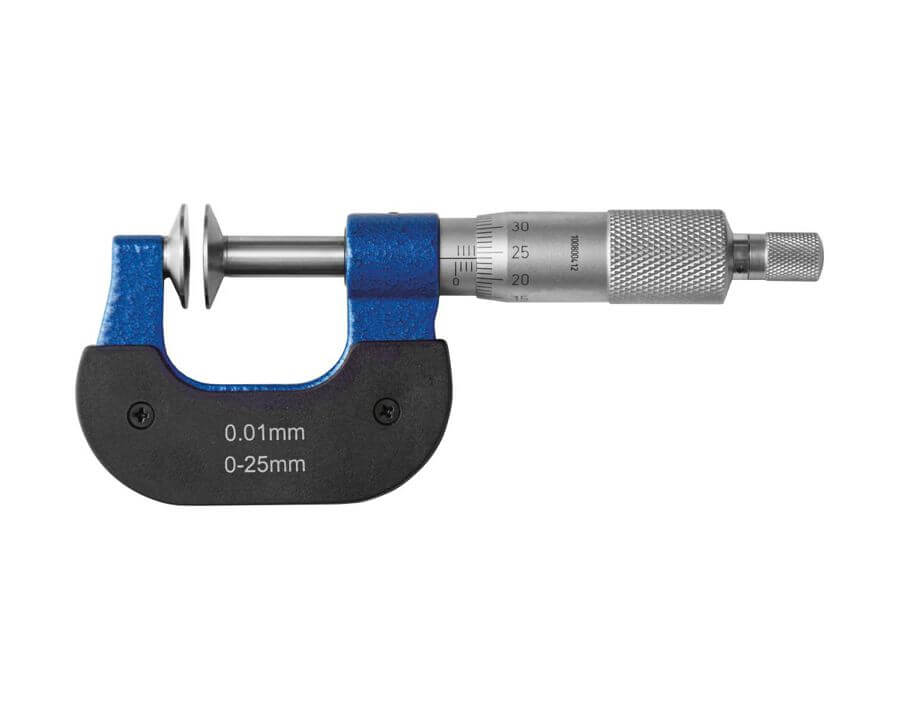 Bügelmessschraube für Zahnweitenmessungen