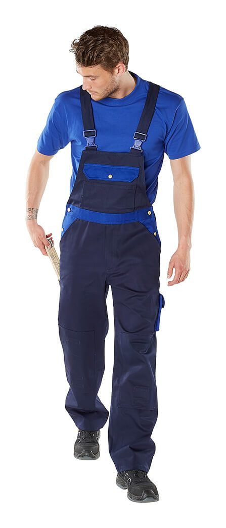 Salopette con tasche porta-ginocchiere IMAGE blu navy/blu royal