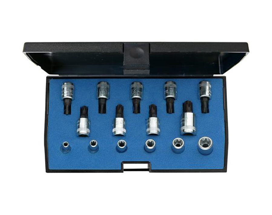 Schraubendreher-Einsatz-Garnitur 1/4" für Innen- und Außen-TORX®-Schrauben