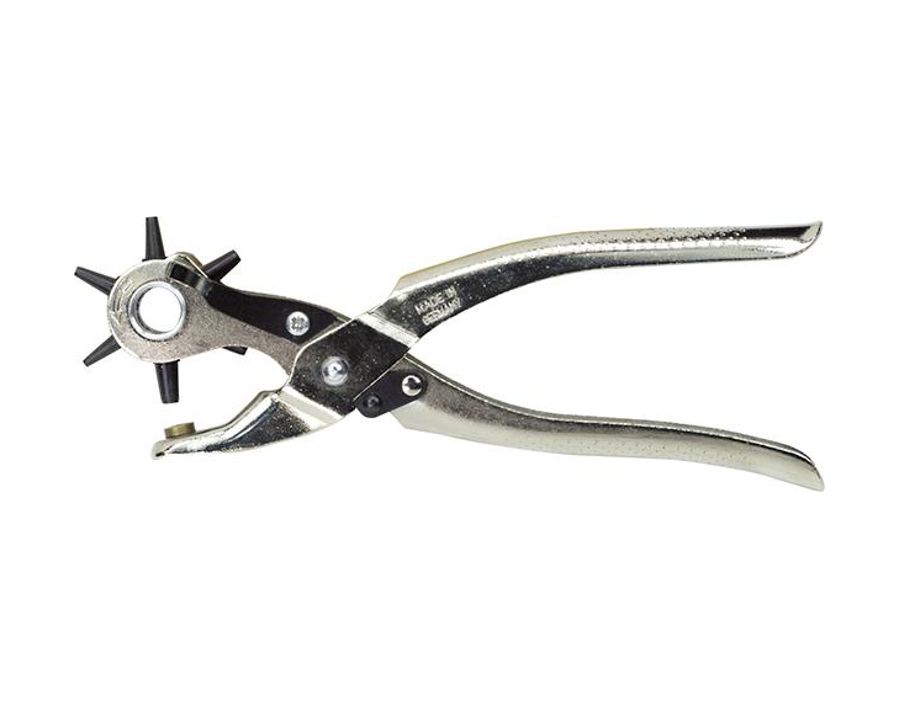 Revolverlochzange, vernickelt