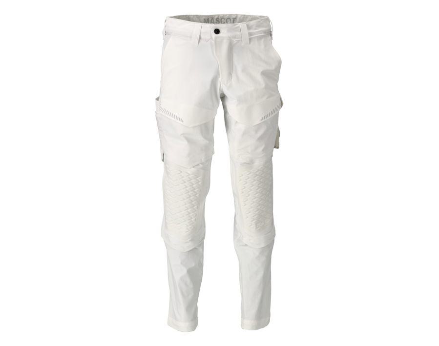 Pantaloni con tasche porta-ginocchiere, imbianchino CUSTOMIZED bianco