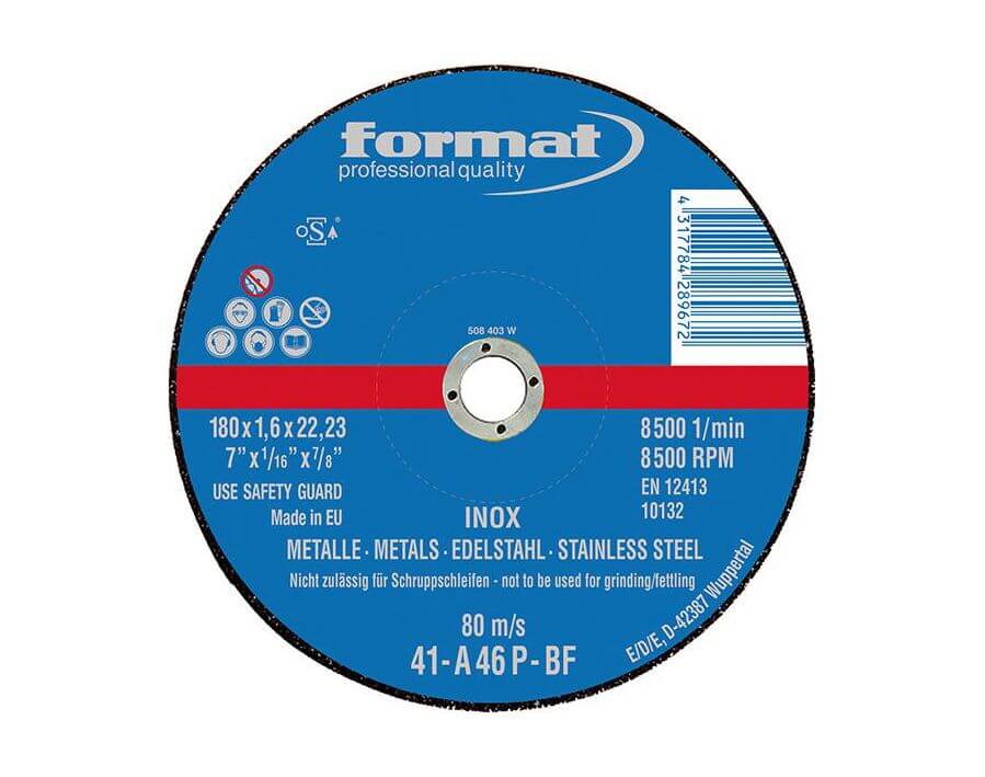 Trennscheibe für Edelstahlbearbeitung