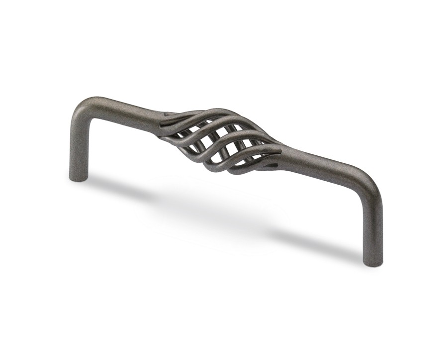 Maniglia Malaca, Interasse fori 128 mm, L 136 mm, H 40 mm, ø 12 mm, Effetto ottone antico