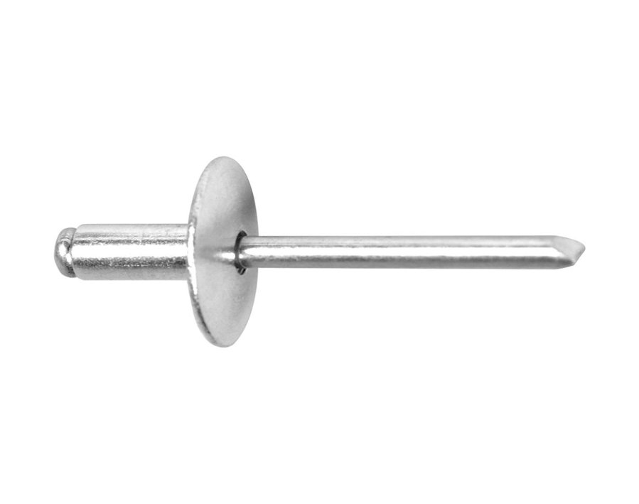 Blindniet Alu/Stahl, Großkopf