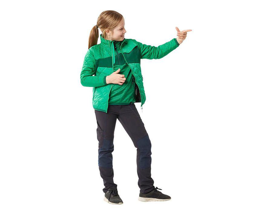 Maglione in pile da bambino ACCELERATE verde prato/verde