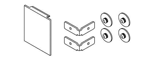 Set di copertura per Hawa Porta vetro 100 G