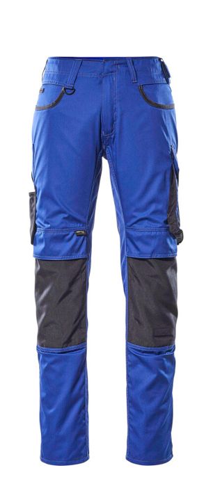 Pantaloni con tasche porta-ginocchiere UNIQUE blu royal/blu navy scuro