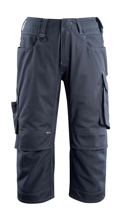 ¾ Lunghezza Pantaloni con tasche porta-ginocchiere UNIQUE blu navy scuro