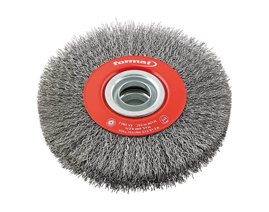 Rundbürste, Stahldraht, gewellt