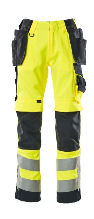 Pantaloni con tasche esterne SAFE SUPREME hi-vis giallo/blu navy scuro