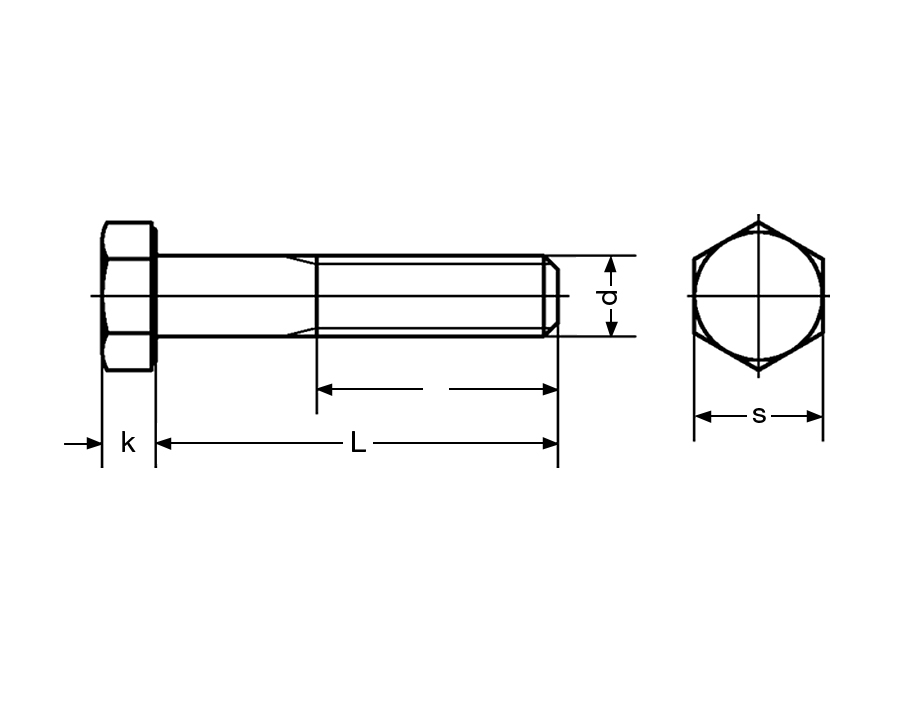 Viti a testa esagonale DIN 931