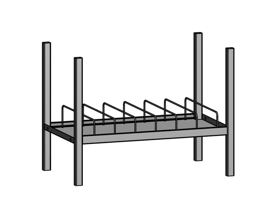 Modulo bombolette con un ripiano variabile