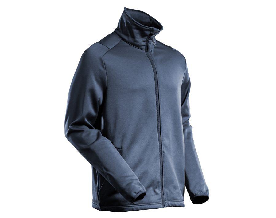Maglione in pile con chiusura lampo CUSTOMIZED blu navy scuro