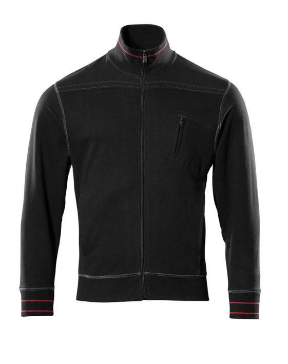 Felpa con chiusura lampo FRONTLINE nero