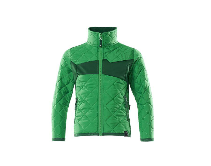 Giacca termica da bambino ACCELERATE verde prato/verde