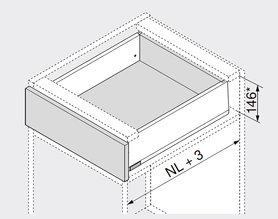 MERIVOBOX bianco seta opaco - altezza K