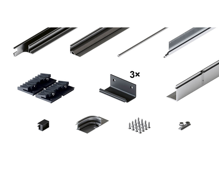 Set di binari a 2 ante Hawa Folding Concepta III 20
