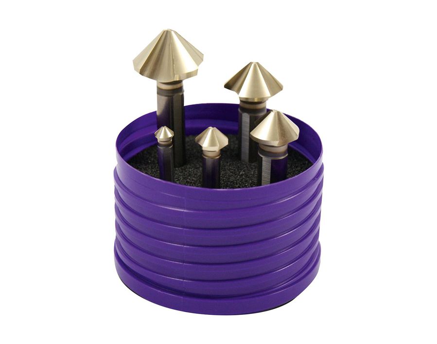 Kegel- und Entgratsenker mit ungleicher Teilung