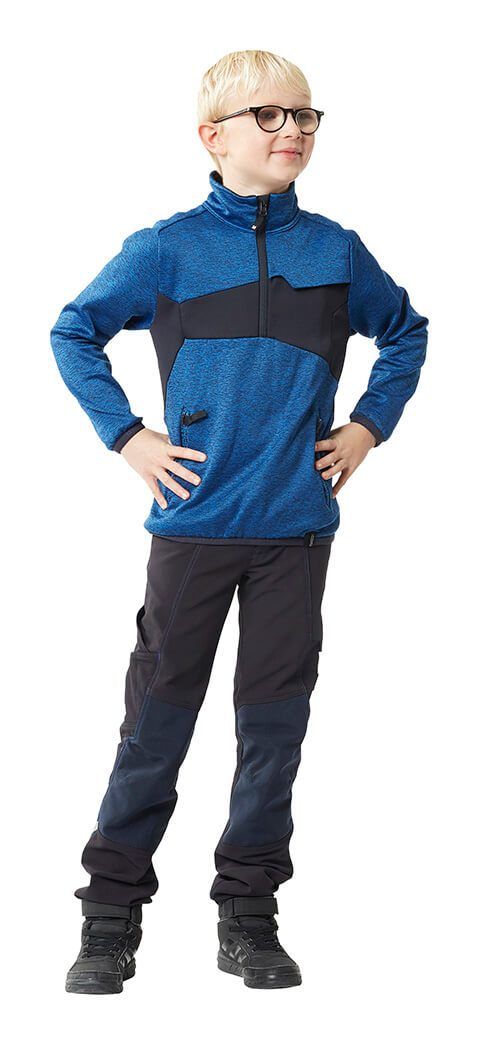 Maglione in pile da bambino ACCELERATE rosso/nero