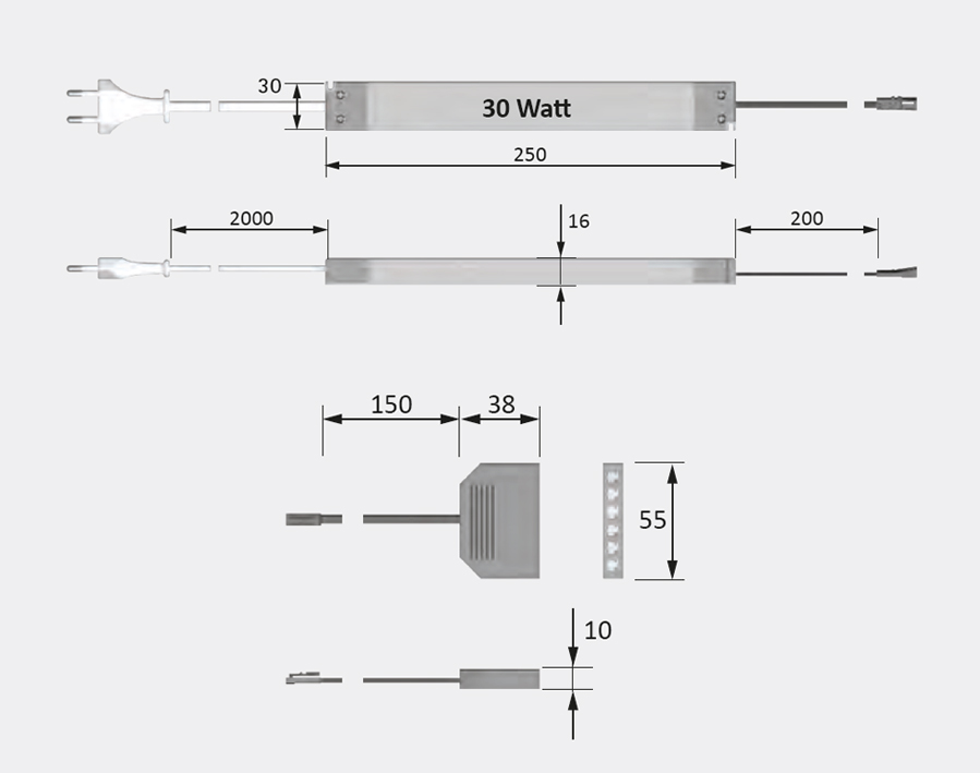 Alimentatore per LED 30 W 