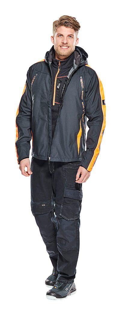 Maglione con mezza cerniera HARDWEAR blu navy scuro