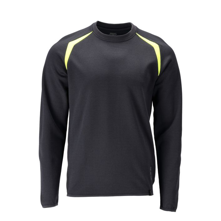 Felpa ACCELERATE MULTISAFE blu navy scuro/hi-vis giallo