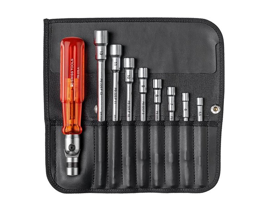 Wechselklingen-Satz 9-teilig, mit Kunststoffgriff mit Hebelfunktion