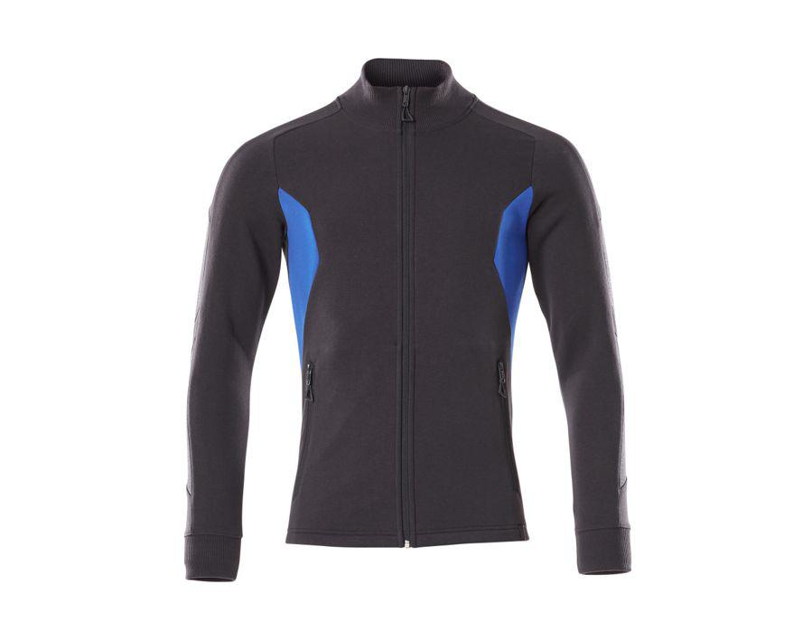 Felpa con chiusura lampo ACCELERATE blu navy scuro/azzurro