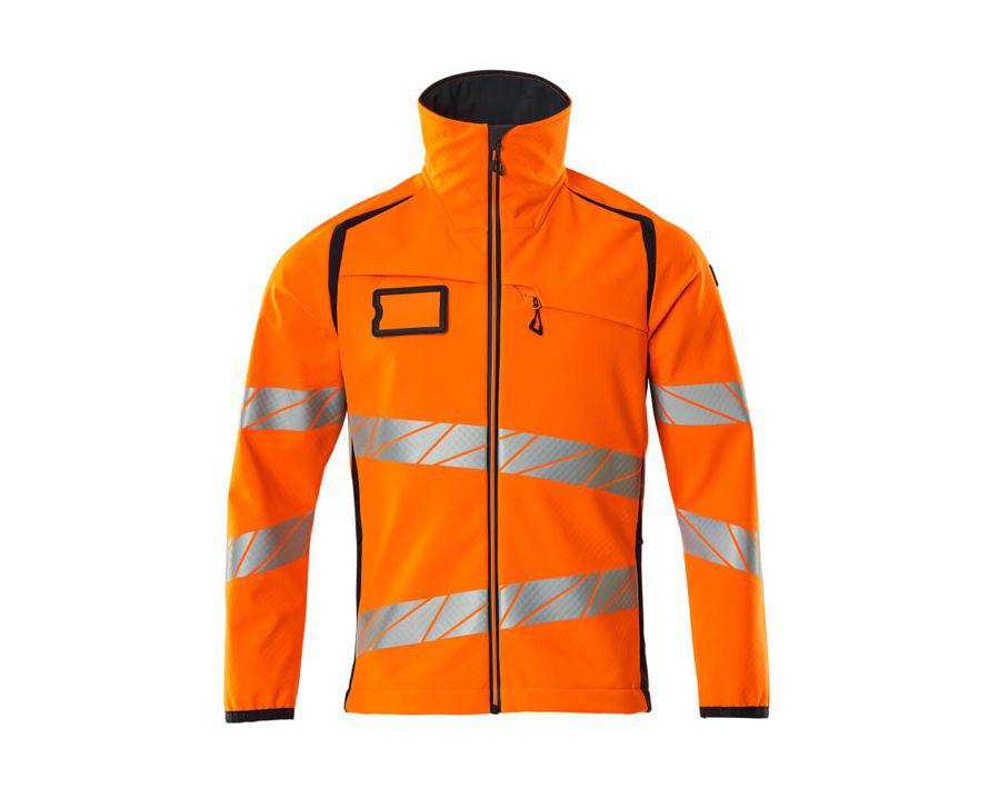 Giacca Softshell ACCELERATE SAFE hi-vis arancio/blu navy scuro