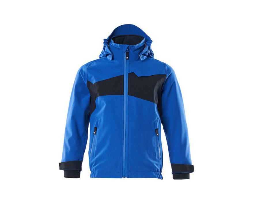 Giacca antivento da bambino ACCELERATE azzurro/blu navy scuro