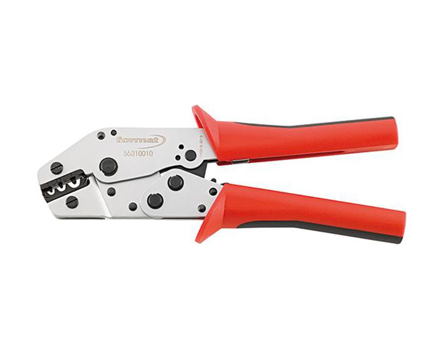 Crimpzange für Kabelschuhe, hebelübersetzt