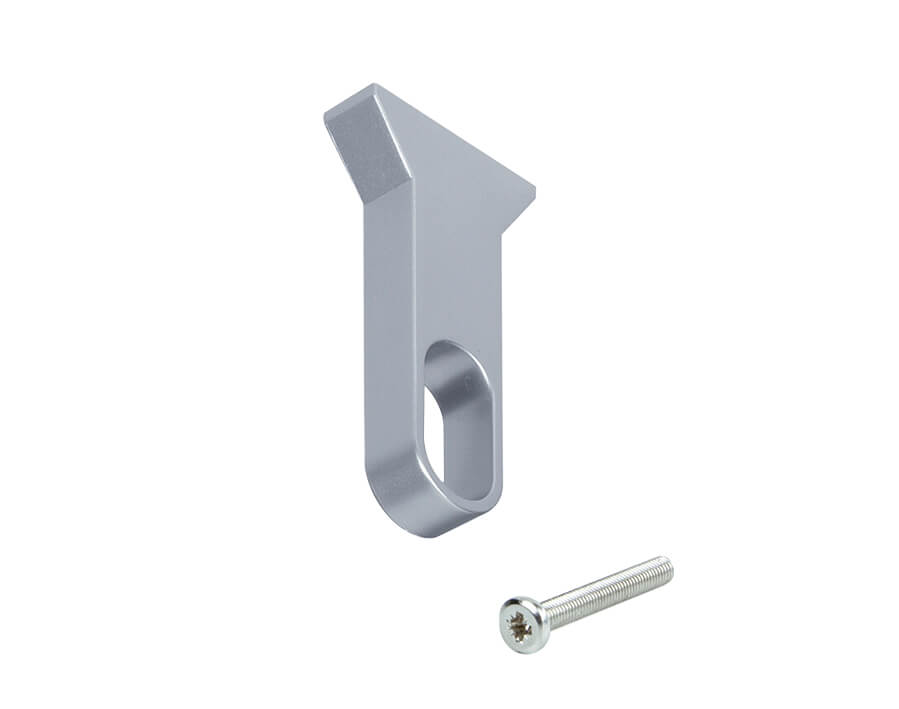 Reggitubo centrale per barra armadio ovale Silk 30 x 15 mm 