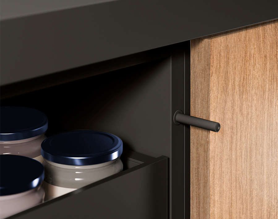 Push to open pin Strong da incasso - corsa lunga 