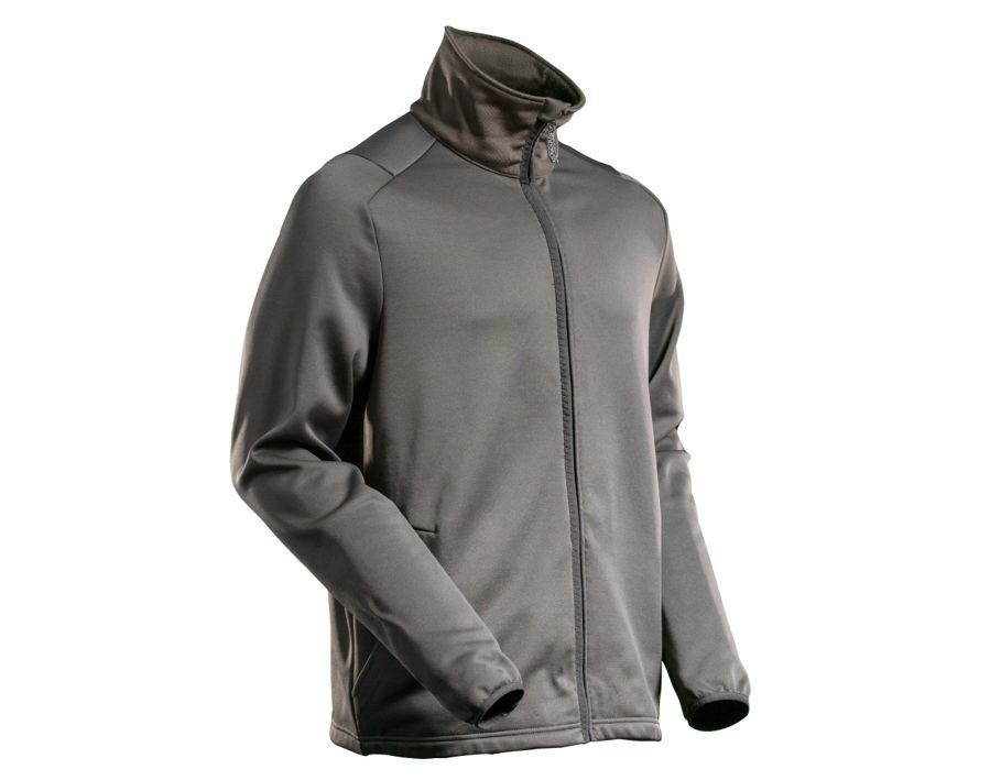 Maglione in pile con chiusura lampo CUSTOMIZED grigio pietra