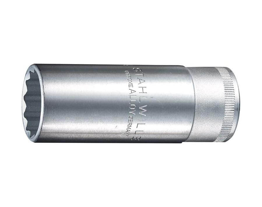 Zwölfkant-Steckschlüssel-Einsatz 1/2", lang