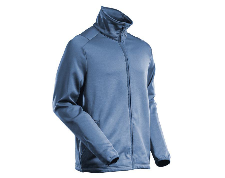 Maglione in pile con chiusura lampo CUSTOMIZED blu grigio