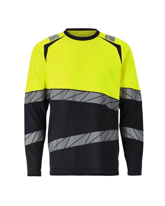 Maglietta, a maniche lunghe ACCELERATE SAFE blu navy scuro/hi-vis giallo