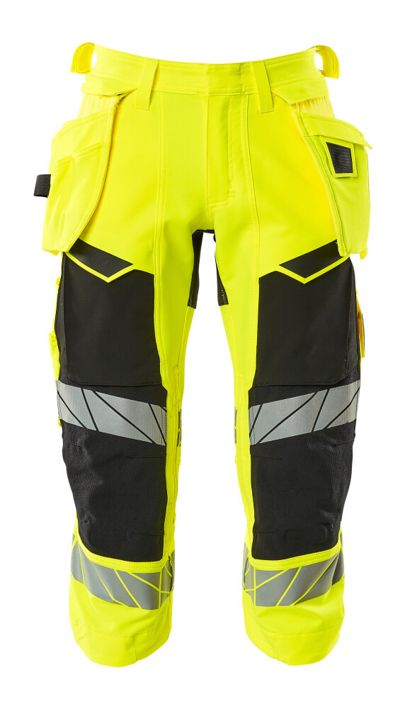 ¾ Pantaloni con tasche esterne ACCELERATE SAFE hi-vis giallo/nero