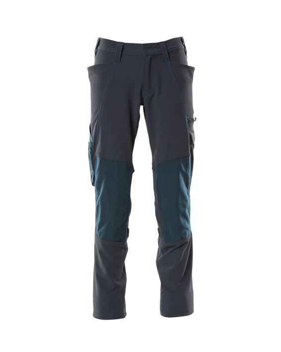Pantaloni con tasche porta-ginocchiere ACCELERATE blu navy scuro