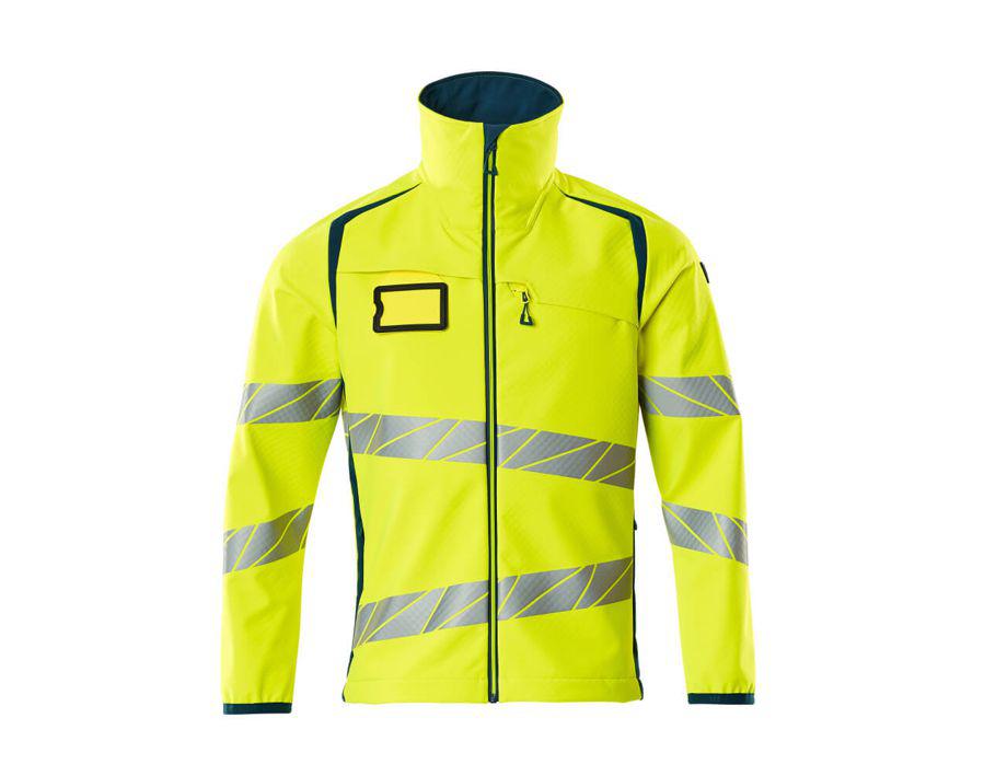 Giacca Softshell ACCELERATE SAFE hi-vis giallo/petrolio scuro